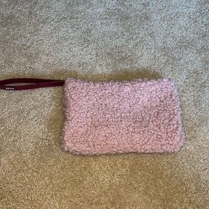 Wristlet - pink Sherpa